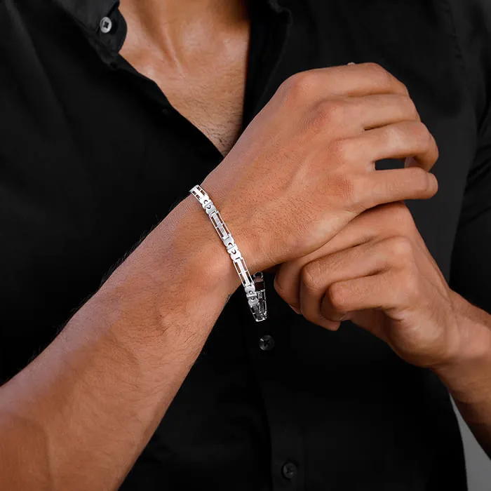 Silver Swagger Bracelet For Him Giva