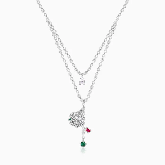 Silver Te Amo Layered Necklace Giva
