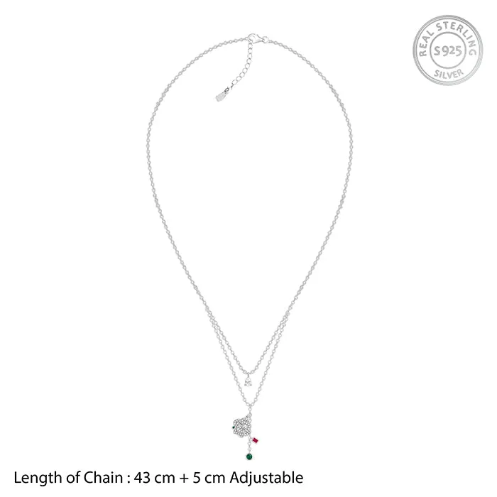 Silver Te Amo Layered Necklace Giva