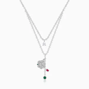 Silver Te Amo Layered Necklace Giva
