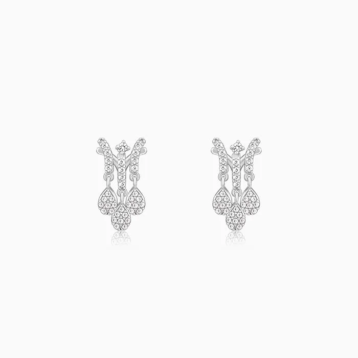 Silver Teardrop Mangalsutra Danglers Giva