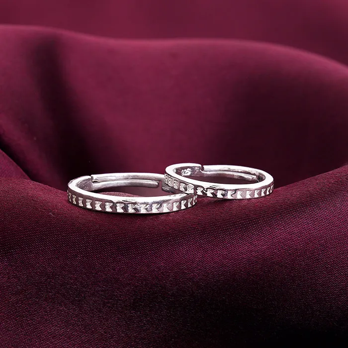 Silver Timeless Couple Bands Giva