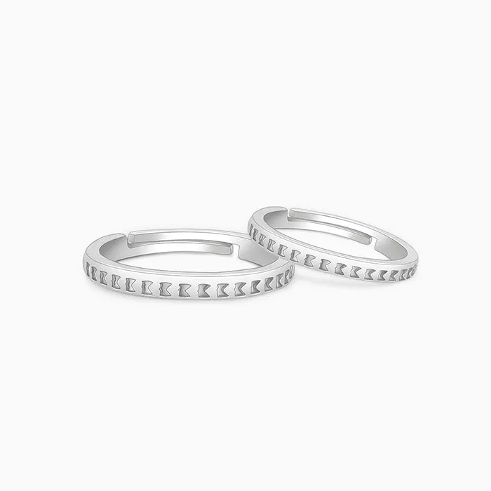 Silver Timeless Couple Bands Giva