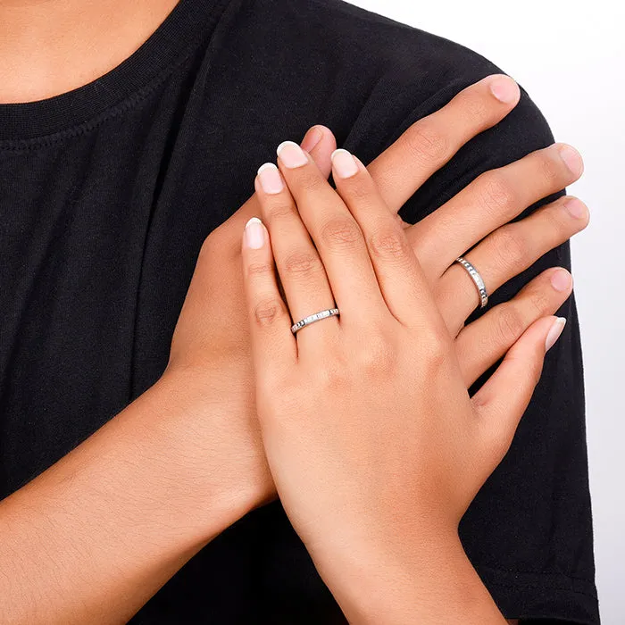 Silver Timeless Couple Bands Giva