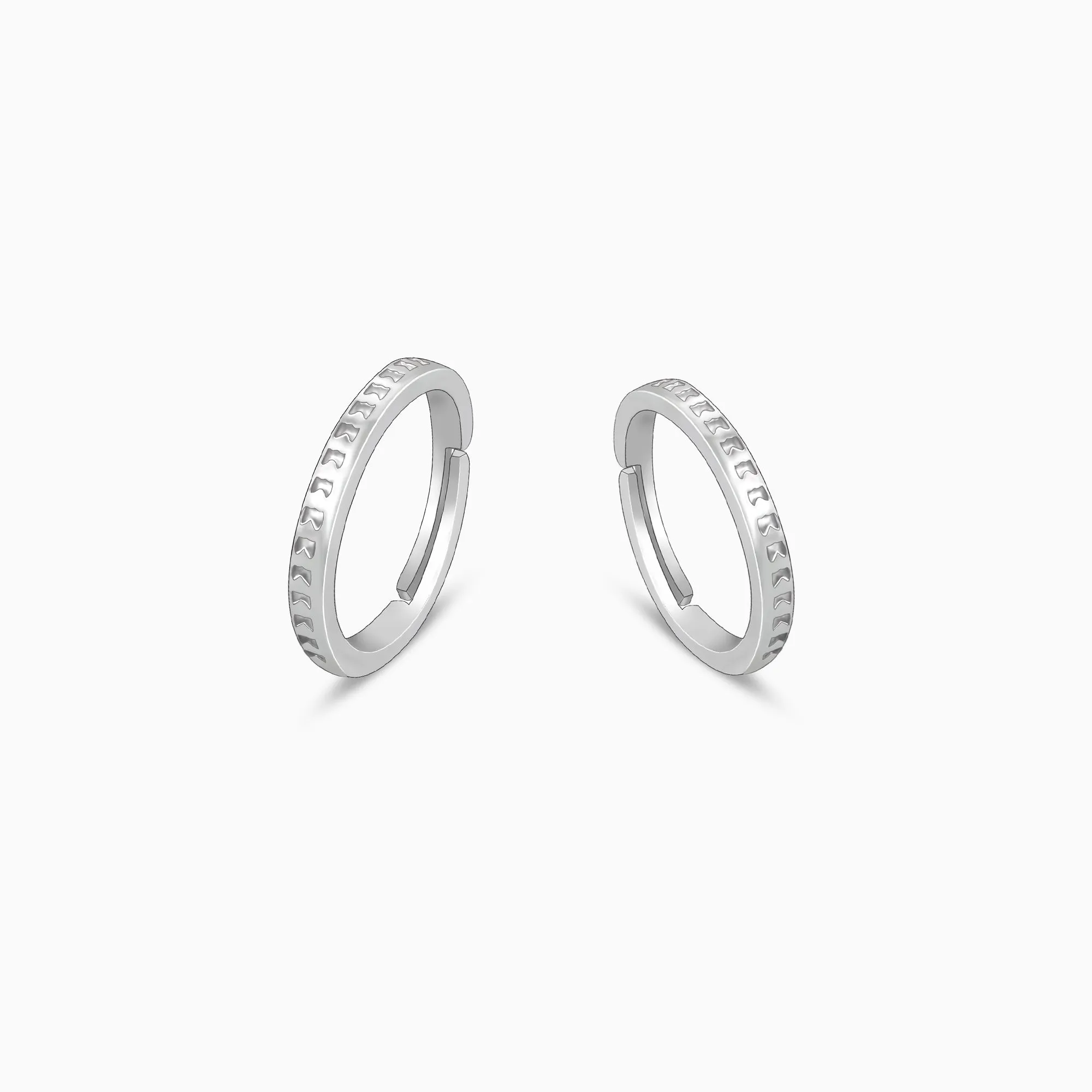 Silver Timeless Couple Bands Giva