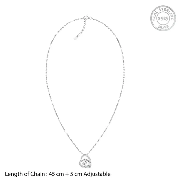 Silver Together Always Necklace Giva