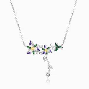 Silver Trillium Necklace Giva