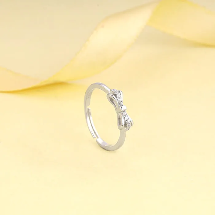 Silver Triple Bow Ring Giva