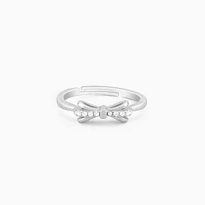 Silver Triple Bow Ring Giva