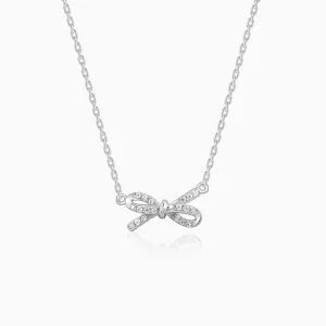 Silver Twisted Ribbon Necklace Giva