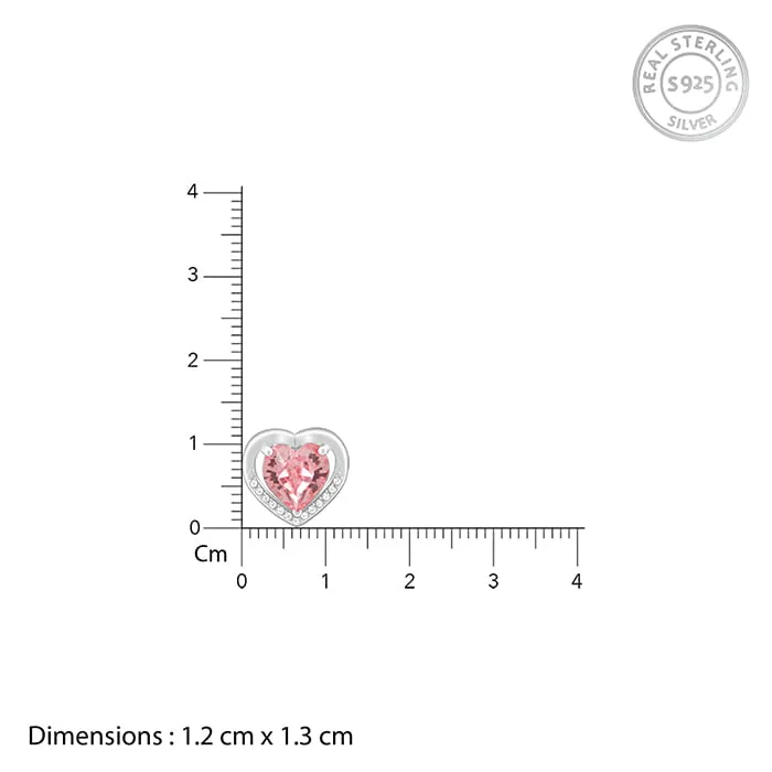 Silver Valentine Stud Earrings Giva