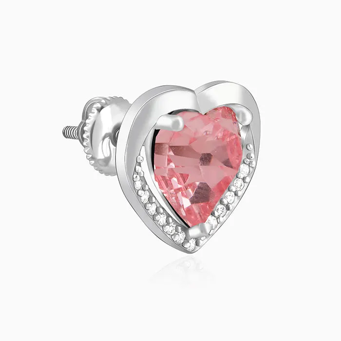 Silver Valentine Stud Earrings Giva