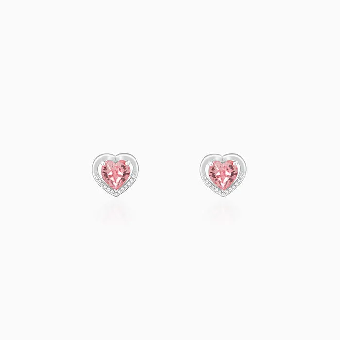 Silver Valentine Stud Earrings Giva