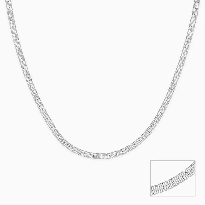 Silver Valour Chain For Him Giva