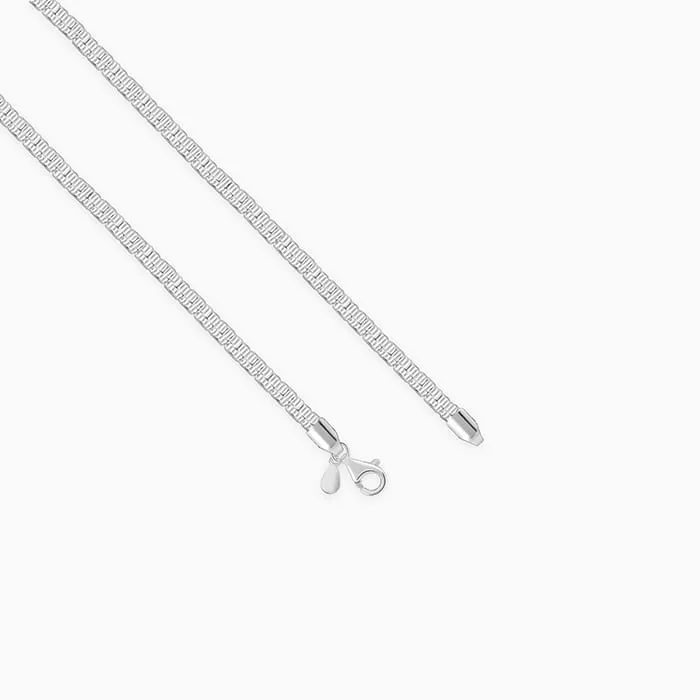 Silver Valour Chain For Him Giva