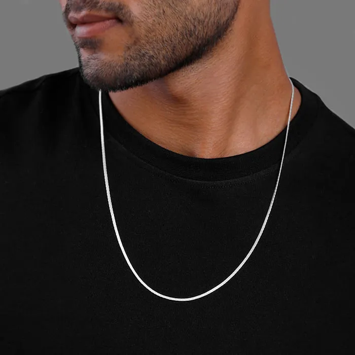 Silver Valour Chain For Him Giva