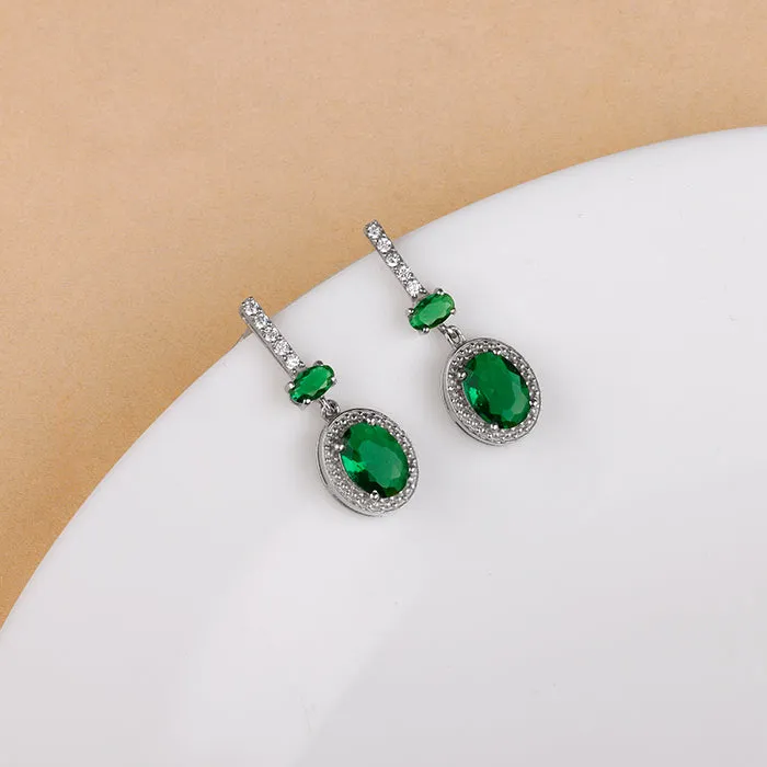 Silver Verdant Whisper Drop Earrings Giva