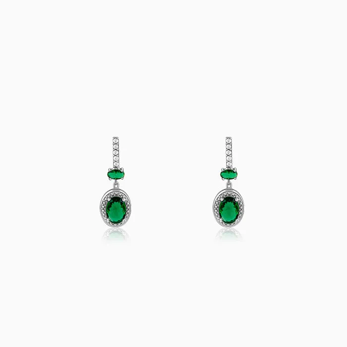 Silver Verdant Whisper Drop Earrings Giva