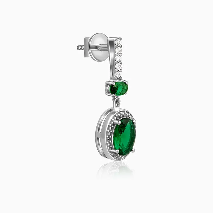 Silver Verdant Whisper Drop Earrings Giva