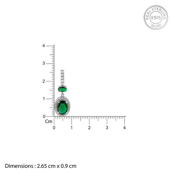 Silver Verdant Whisper Drop Earrings Giva