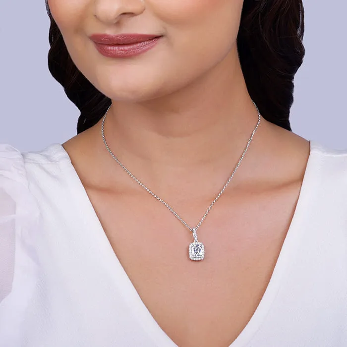 Silver Vesper Pendant With Link Chain Giva