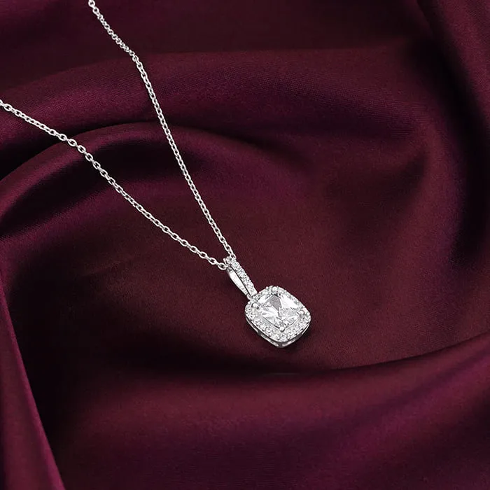 Silver Vesper Pendant With Link Chain Giva