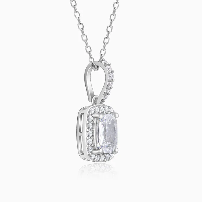 Silver Vesper Pendant With Link Chain Giva