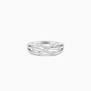 Silver Waved Ring Giva