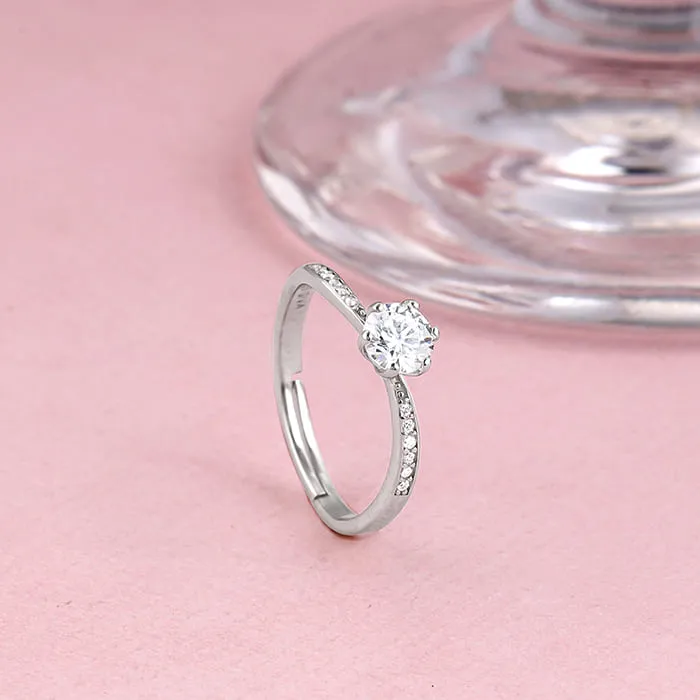 Silver Waver Glam Ring Giva