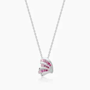 Silver Waveshell Pendant With Link Chain Giva