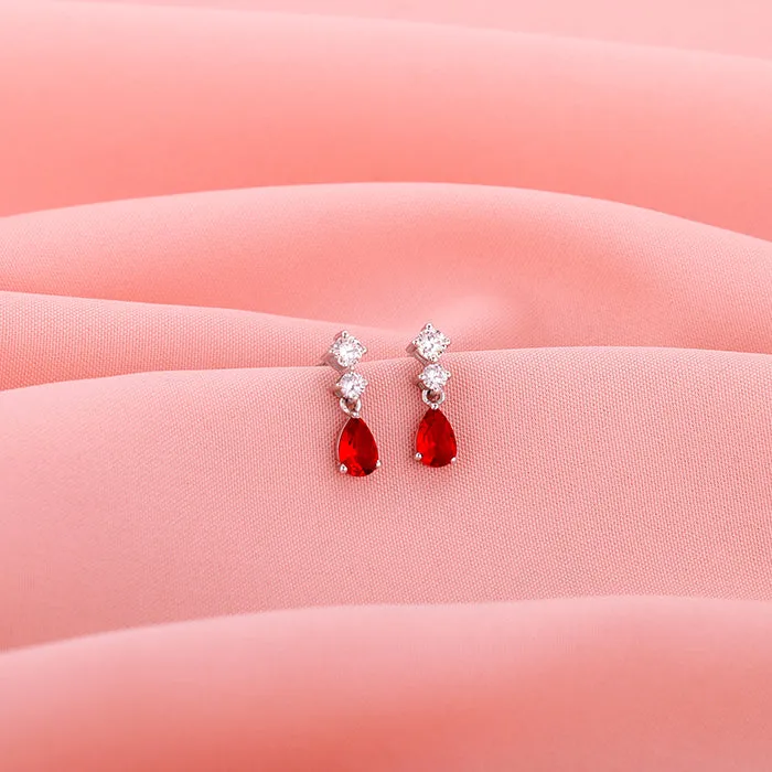 Silver We Fell in Love Earrings Giva