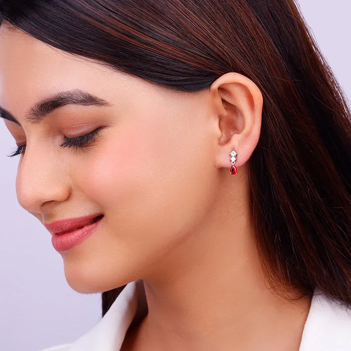 Silver We Fell in Love Earrings Giva
