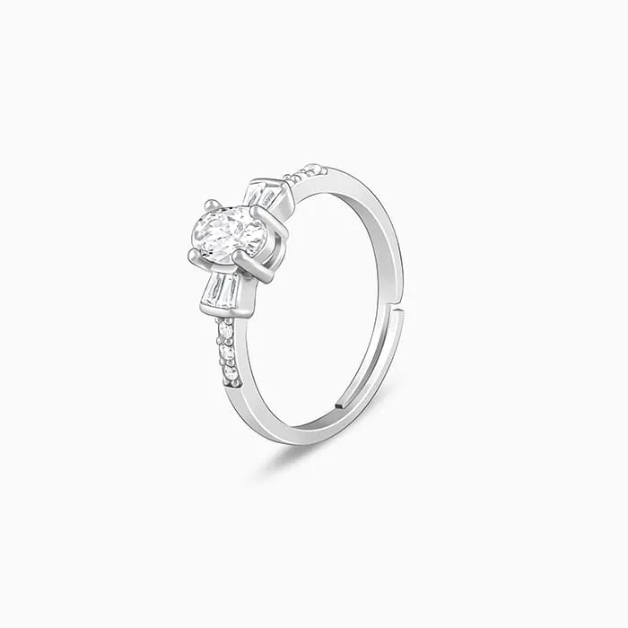Silver Winged Oval Ring Giva