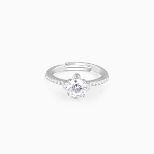 Silver Zircon Arabesque Ring Giva