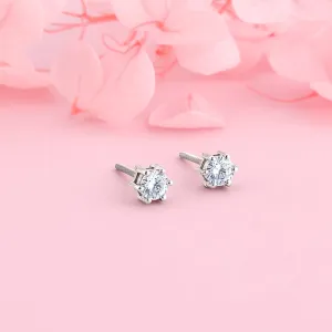 Silver Zircon Bubble Stud Earrings Giva
