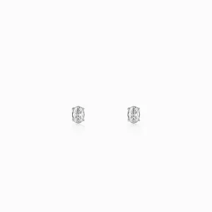 Silver Zircon Classic Stud Earrings Giva