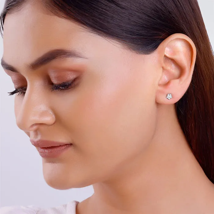 Silver Zircon Constellation Earrings Giva