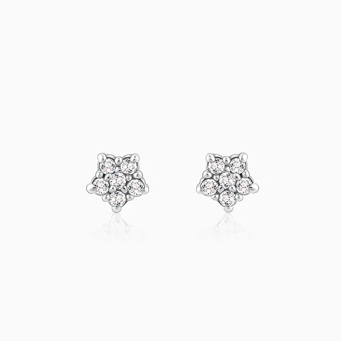 Silver Zircon Constellation Earrings Giva