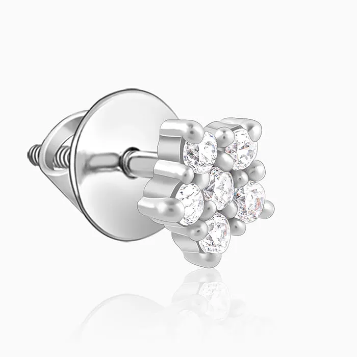Silver Zircon Constellation Earrings Giva