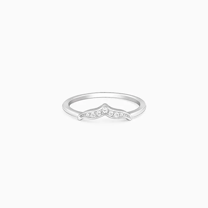 Silver Zircon Mermaid Tail Ring Giva