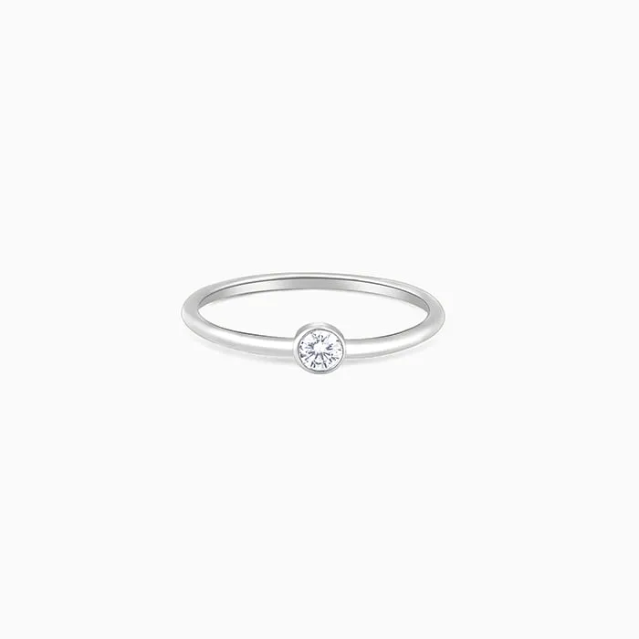 Silver Zircon Queen of Venus Ring Giva