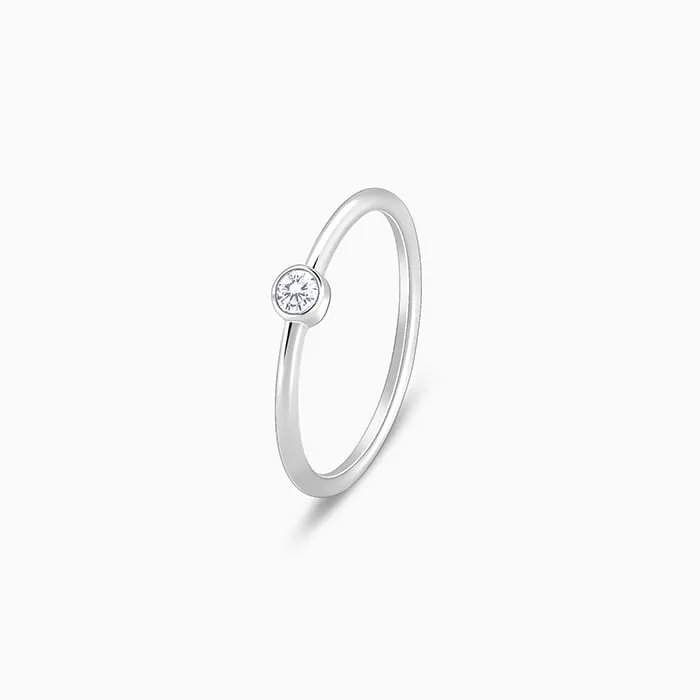 Silver Zircon Queen of Venus Ring Giva
