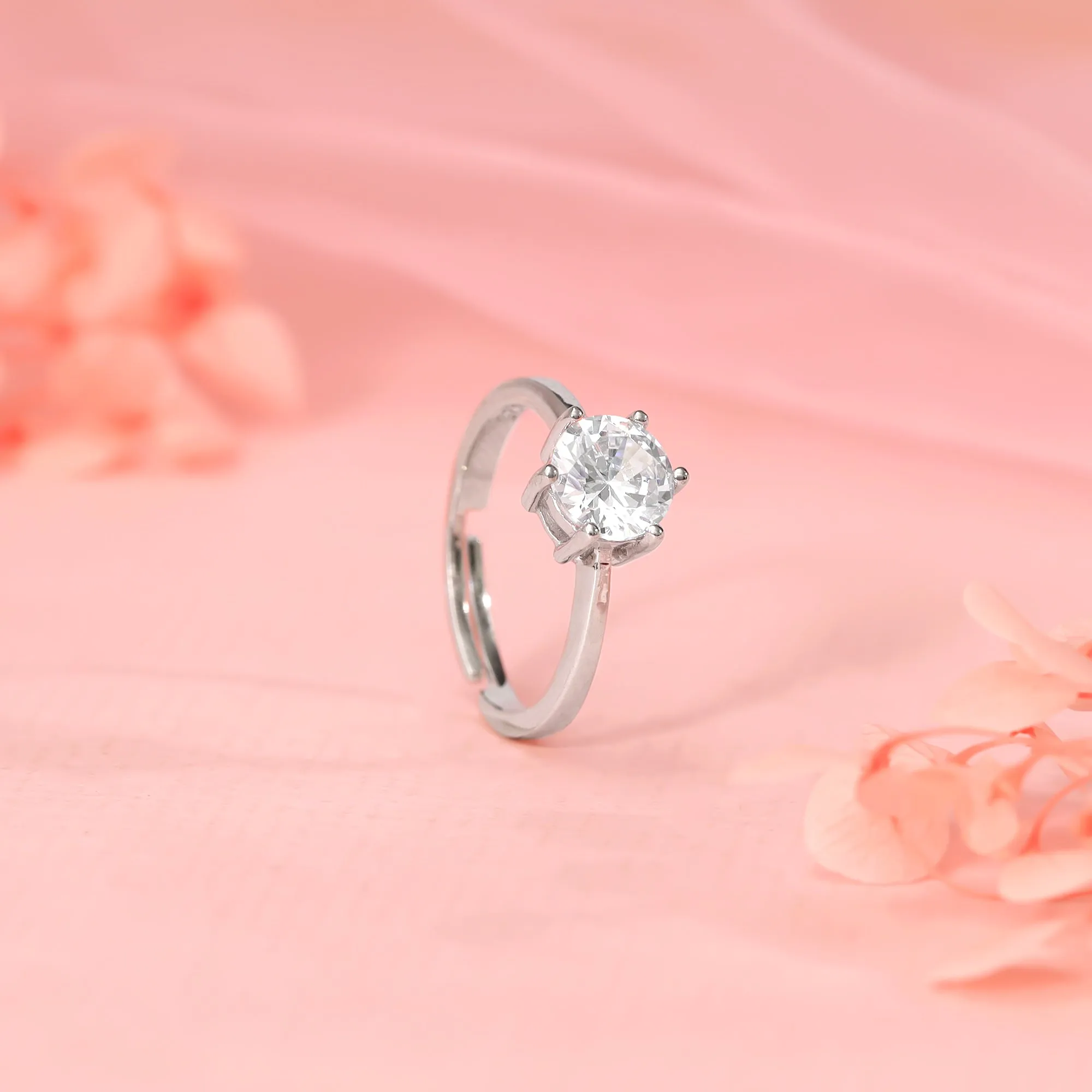 Silver Zircon Vintage Ring Giva
