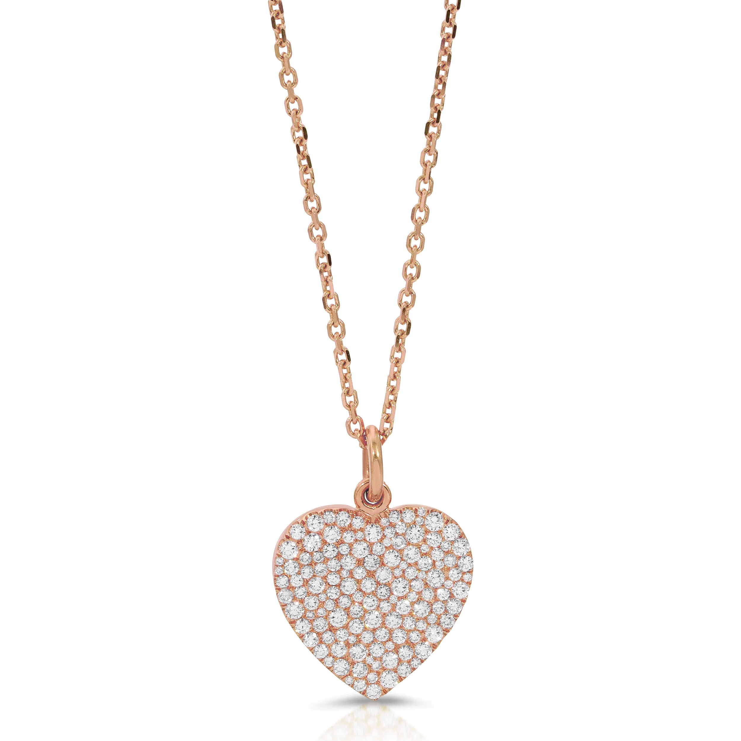 SMALL PEBBLE DIAMOND HEART PENDANT Anita Ko