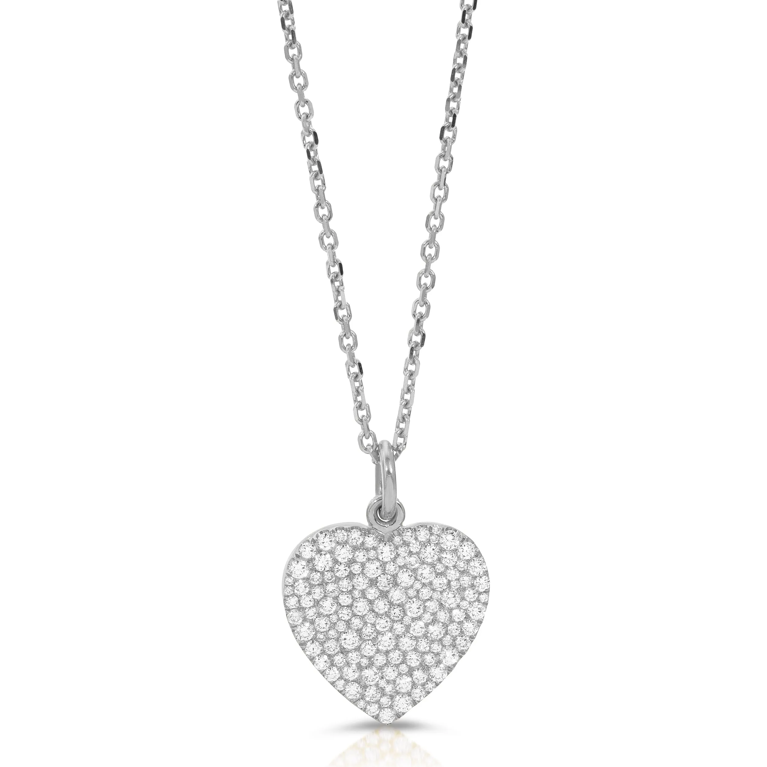 SMALL PEBBLE DIAMOND HEART PENDANT Anita Ko