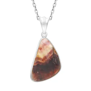 Sterling Silver Blue John Abstract Necklace D