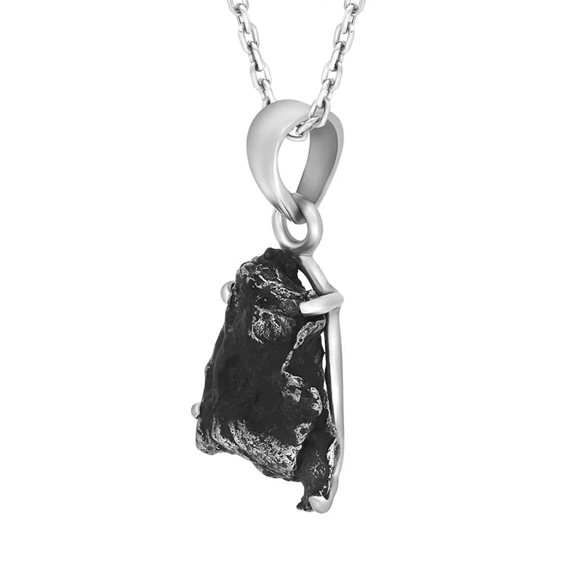Sterling Silver Meteorite Unique Necklace D