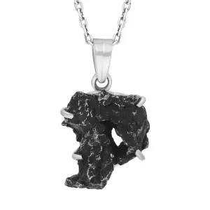 Sterling Silver Meteorite Unique Necklace D