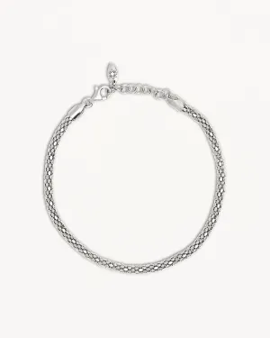 Sterling Silver Sparkle Chain Bracelet Bycharlotte