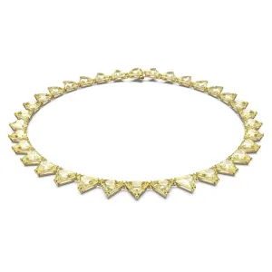 Swarovski 8 cut crystals Yellow Gold-tone plated